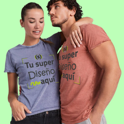 Alternative view of Camiseta Efecto Jean Hombre