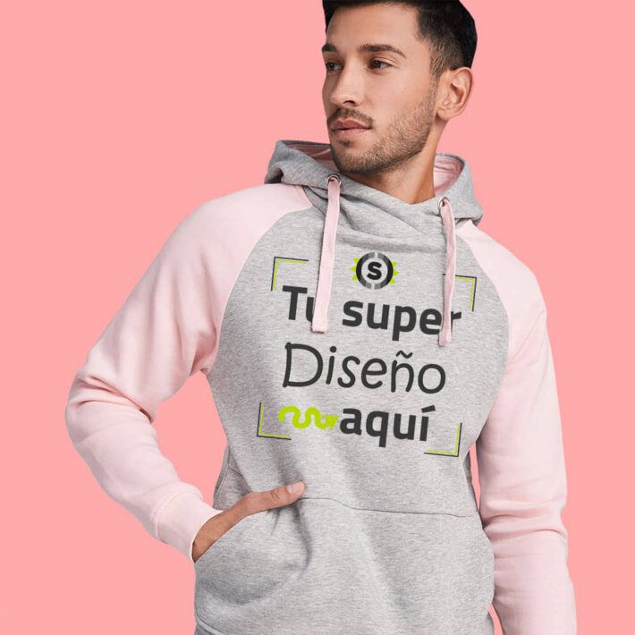 Sudadera bicolor con capucha unisex - imagen 4