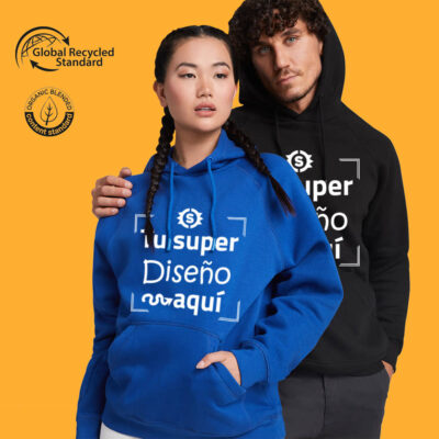 Alternative view of Sudadera Orgánica Con Capucha Unisex