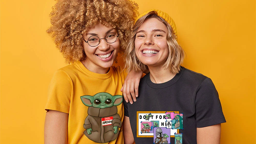 Amigas fanáticas de baby yoda