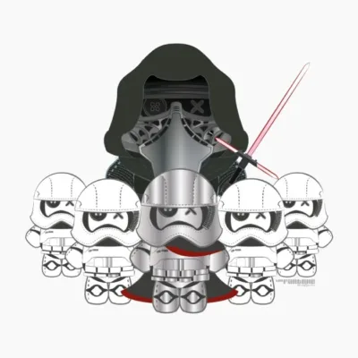 Kylo Ren and Phasma With Stormtroopers