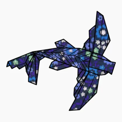 Origami Japanease Betta Fish