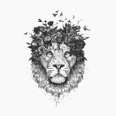 Floral lion