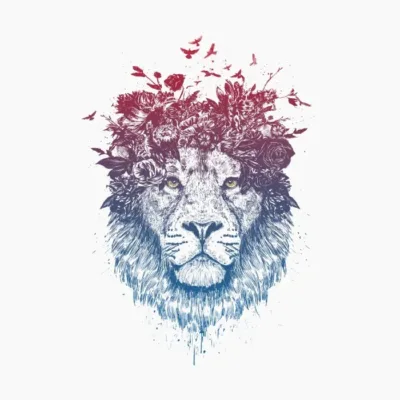 Floral lion II