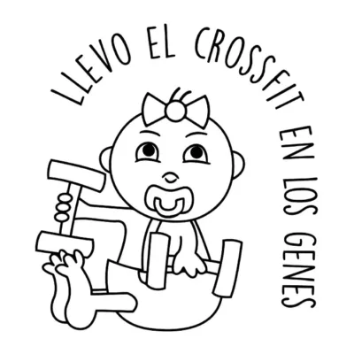 Llevo el crossfit en los genes. Niña.