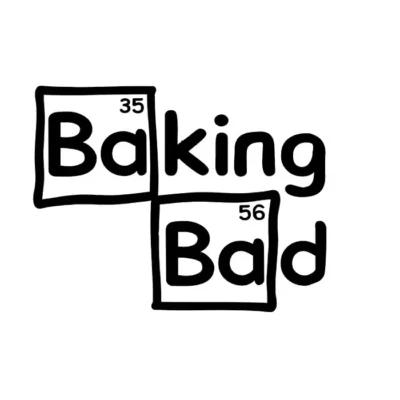 Baking Bad. Fondo claro.