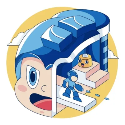 The Blue Bomber Head