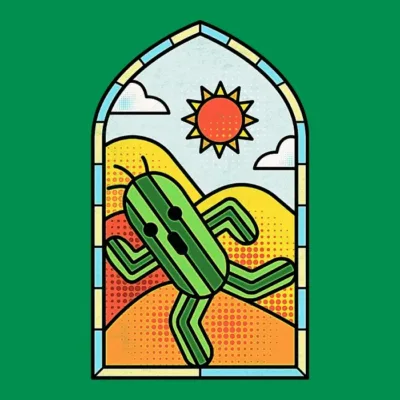 Stained Glass Cactuar