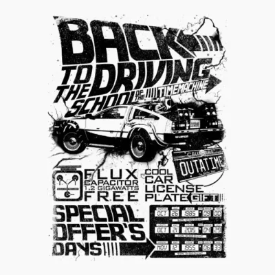 BACK TO THE DRIVING SCHOOL OF THE TIMEMACHINE Claro