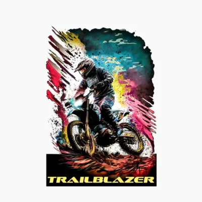 Colorful Motocross Rider 01