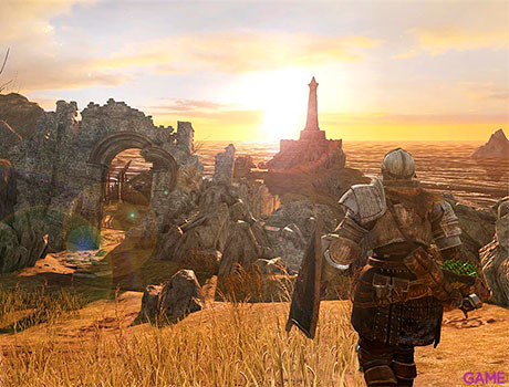Jugador en el reino de Drangleic Dark Souls 2