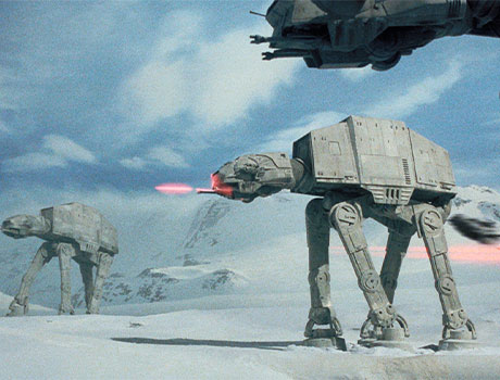 AT-AT Atacando a la base rebelde, Star Wars El Imperio Contraataca