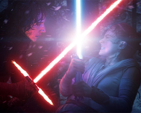 Kylo Ren vs Rey en el Despertar de la Fuerza