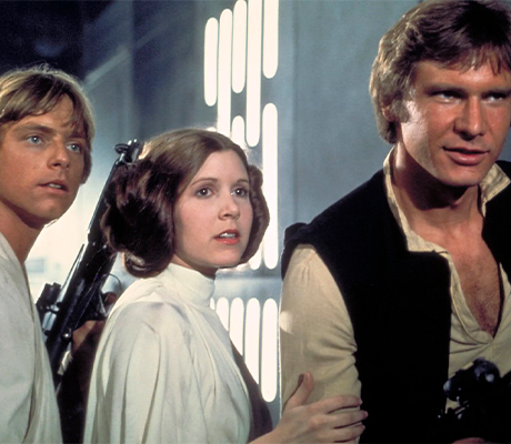 Luke, Leia y Han