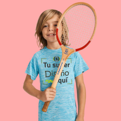 Camiseta Deportiva Jaspeada Niño