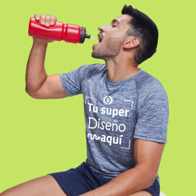 Alternative view of Camiseta Deportiva Jaspeada Hombre