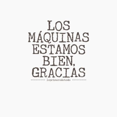 Los maquinas bien tinta oscura