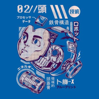 Mega's Head - Blue