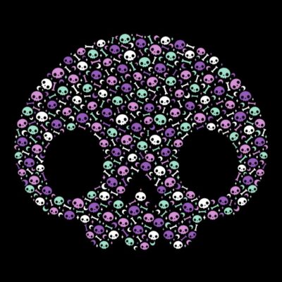 Pastel Goth Skulls