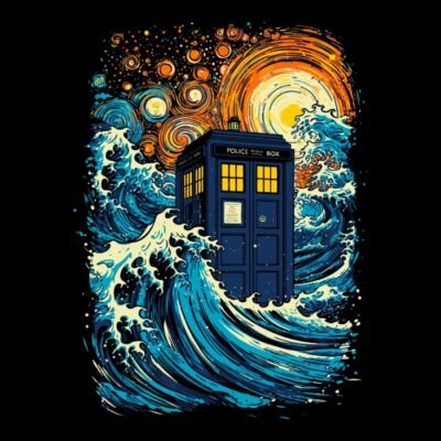 The great kanagawa wave and the tardis