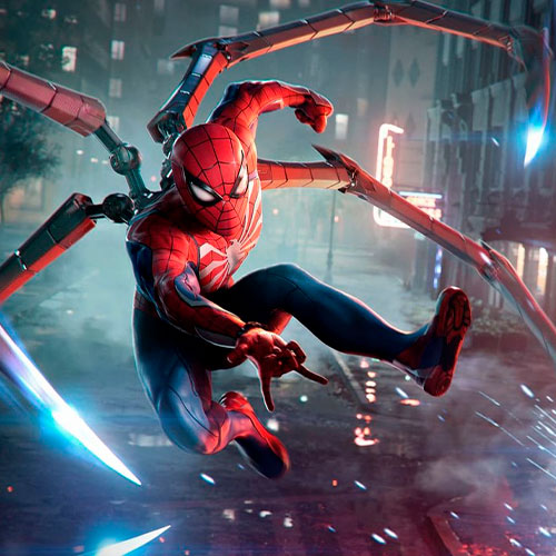 Peter parker en su traje arácnido