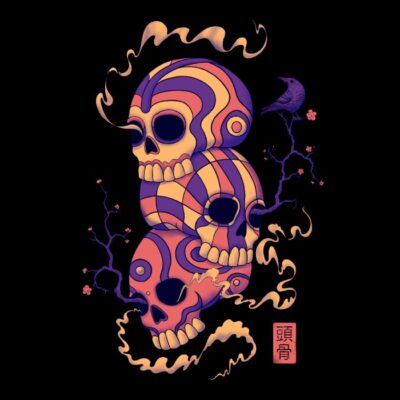Colorful skulls