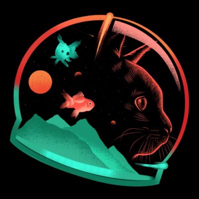 Astrocat and fish