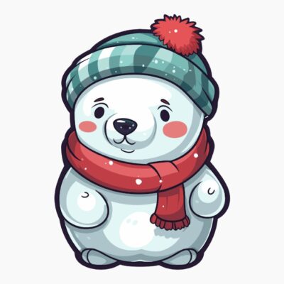 Christmas Polar Bear