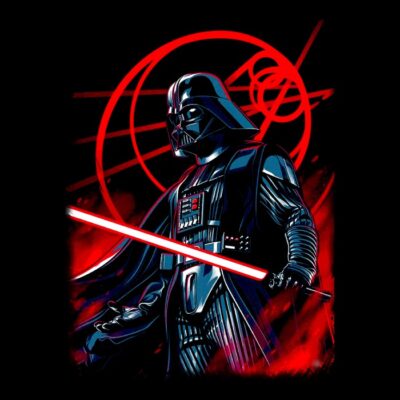 Darth vader black and red