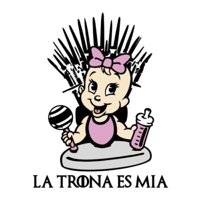 La trona es mía (color). Niña.