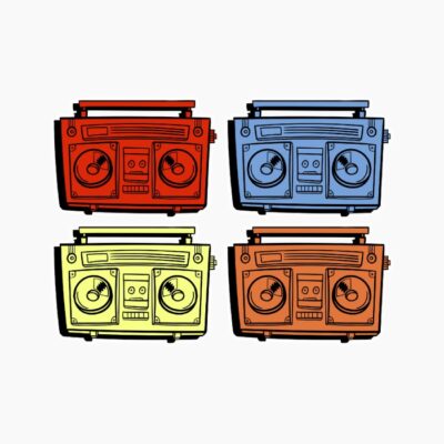 Boombox Vintage Stereo Retro Music