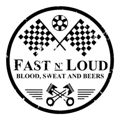 Fast and loud. Fondo claro.