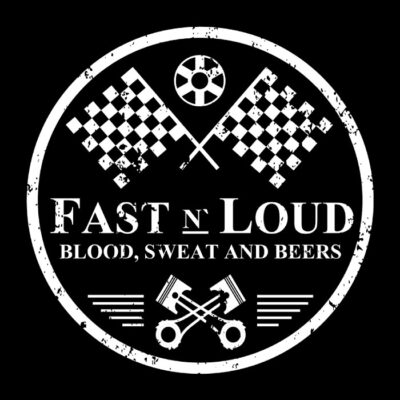 Fast and loud. Fondo oscuro.