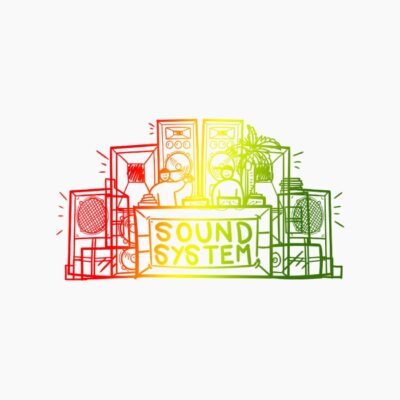 Reggae music sound system jamaica