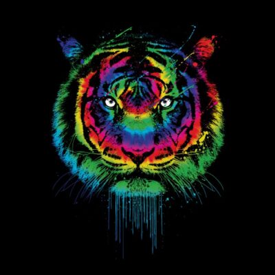 Tie dye tiger