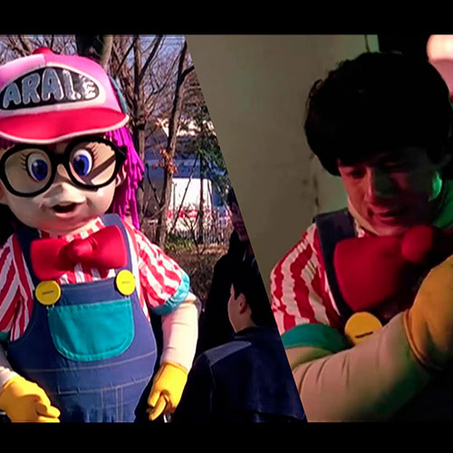 Jackie chan vestido como arale