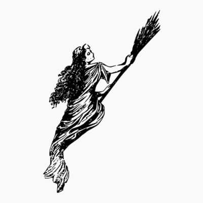 Broom dark witch vintage