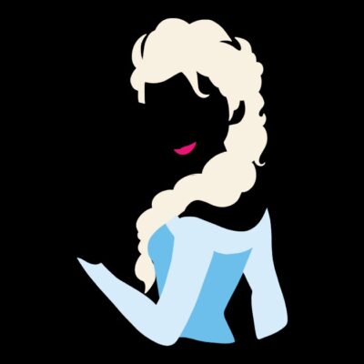 Elsa silhouette colour