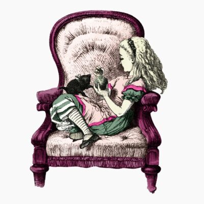 Blush Alice in Chair