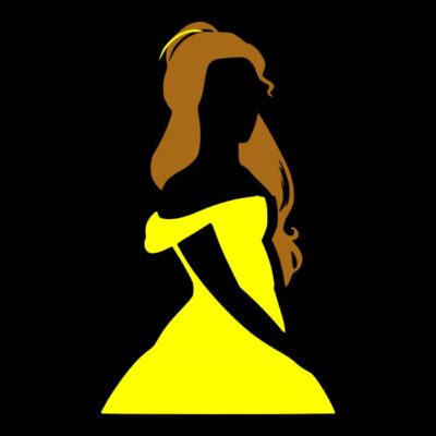Belle colourful Silhouette