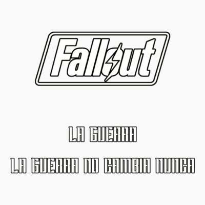 Fallout la guerra no cambia nunca blanco