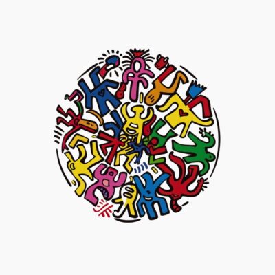 Atrapasueños de Garabatos: Danza de Alegría Pop Art