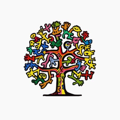 Árbol de la vida: estilo pop art