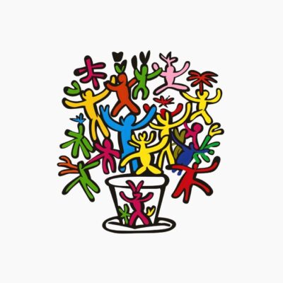 Florecimiento Comunitario: Maceta de Alegría Pop Art