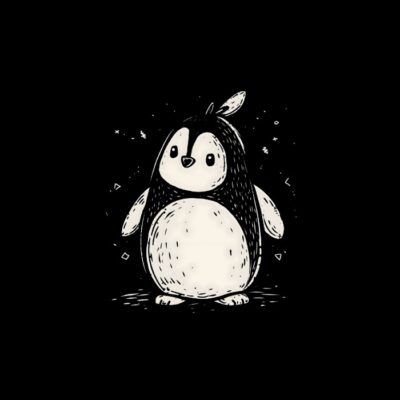 Pinguino naive y minimalista