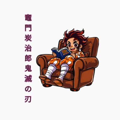 Tanjiro Kamado Kimetsu No Yaiba leyendo en el sofá