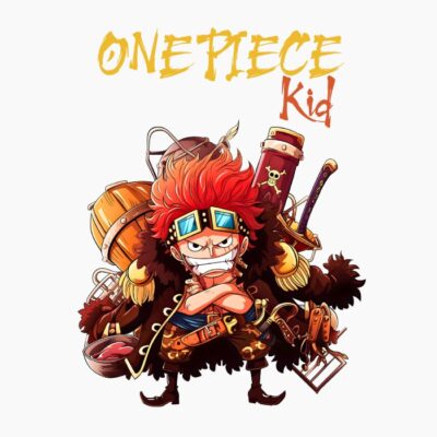 One Piece, Eustass Kid, Cartoonish style.