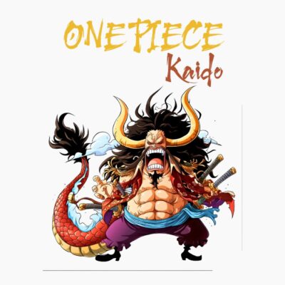 One Piece, Kaido, Cartoonish style.