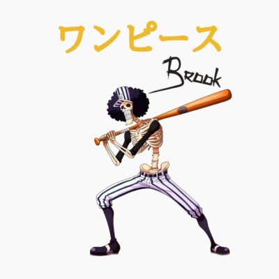 One Piece, Piratas de Sombrero de Paja, Brook jugando al Baseball, japonés