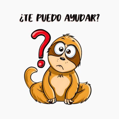 Perezoso preguntando si puede ayudarte